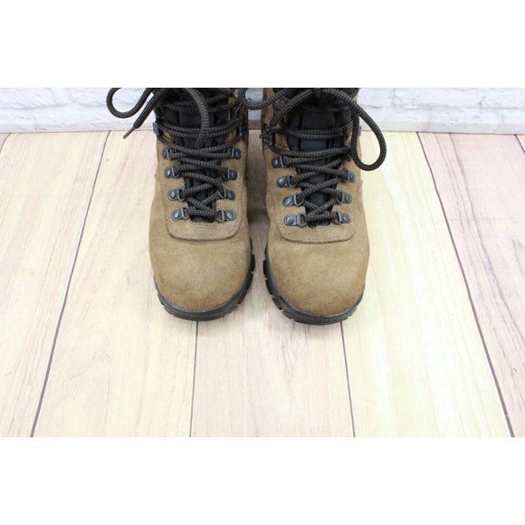 EMS Eastern Mountain Sports Brown Leather Waterproof Hiking Boots Size 8 - Picture 5 of 9